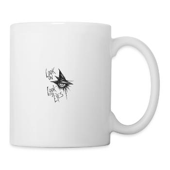 Starburst Eye Sketch - Coffee/Tea Mug - white - Right
