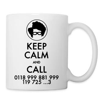 Keep Calm and Call IT Crowd Emergency Number - Coffee/Tea Mug - white - Right