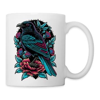 Floral Raven - Coffee/Tea Mug - white - Right
