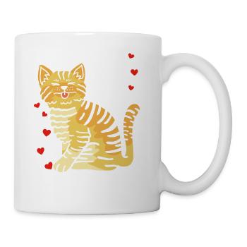 Cat Cat Lover - Coffee/Tea Mug - white - Right