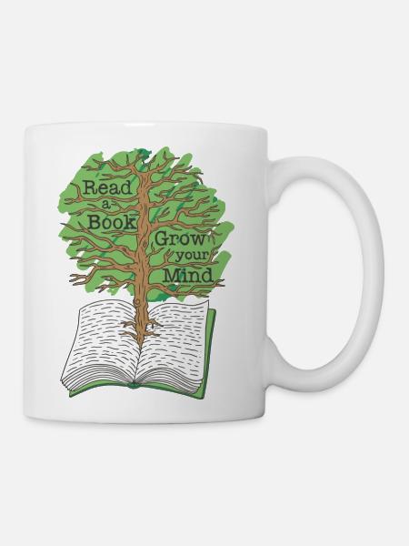 Reading Reader A Book Leaves Your Mind To Grow - Coffee/Tea Mug - white