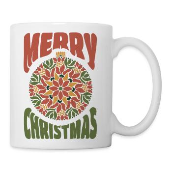 Merry Christmas Ornament - Coffee/Tea Mug - white - Right