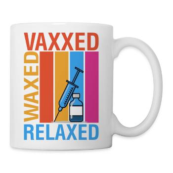 Vaxxed Waxed And Relaxed - Coffee/Tea Mug - white - Right