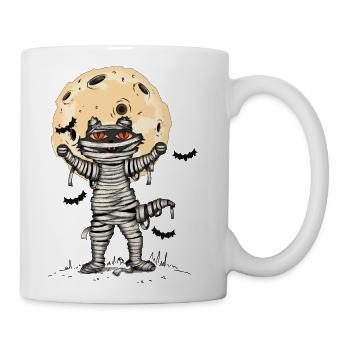 Cat Mummy In Halloween - Coffee/Tea Mug - white - Right