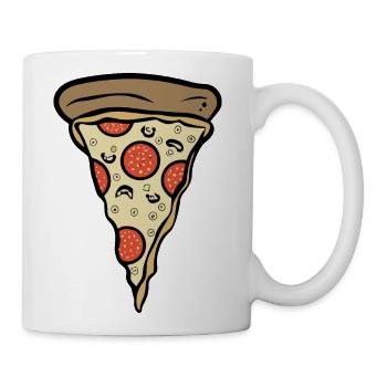 Pizza Slice, Slice of Pizza - Coffee/Tea Mug - white - Right