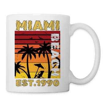 Miami beach - Coffee/Tea Mug - white - Right