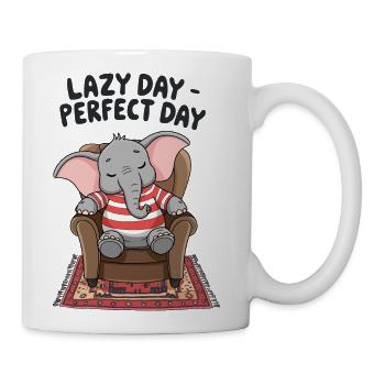 Elephant Lazy Day Perfect Day Comfy Chair - Coffee/Tea Mug - white - Right