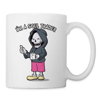 I'm a soul (sole) trader - death - Coffee/Tea Mug - white - Right