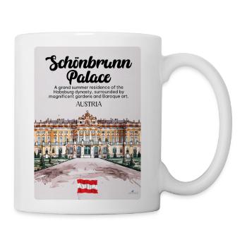 Schönbrunn Baroque Garden Vista - Coffee/Tea Mug - white - Right