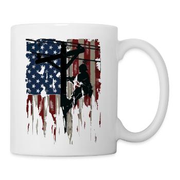 Blue Collar Patriot - Coffee/Tea Mug - white - Right