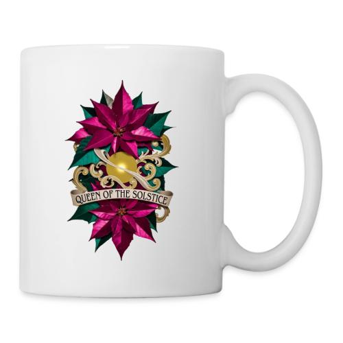 Queen of the Solstice Poinsettia T-Shirt - Coffee/Tea Mug