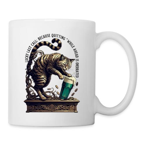 Lucky Last Call Cat Graphic Tee - Coffee/Tea Mug