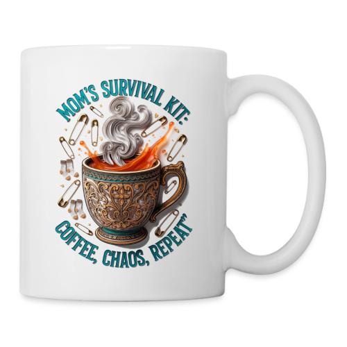 Mom's Survival Kit Tee | Coffee Chaos - Coffee/Tea Mug