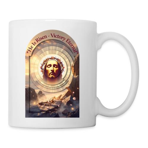 Easter He Is Risen Sacred Face T Shirt, wife Gift - Coffee/Tea Mug