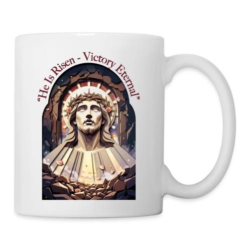 Easter He Is Risen Face of Christ T Shirt, Gift - Coffee/Tea Mug