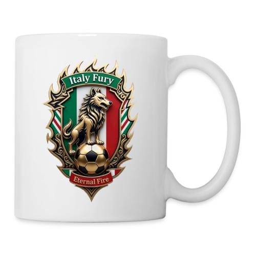 Italy Wolf Fury T-Shirt, Italian Flag Pride Gift - Coffee/Tea Mug