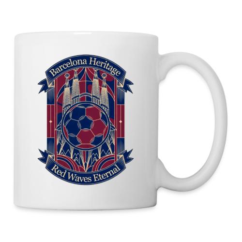Barcelona Red Heritage T Shirt, Barsa fan Gift - Coffee/Tea Mug