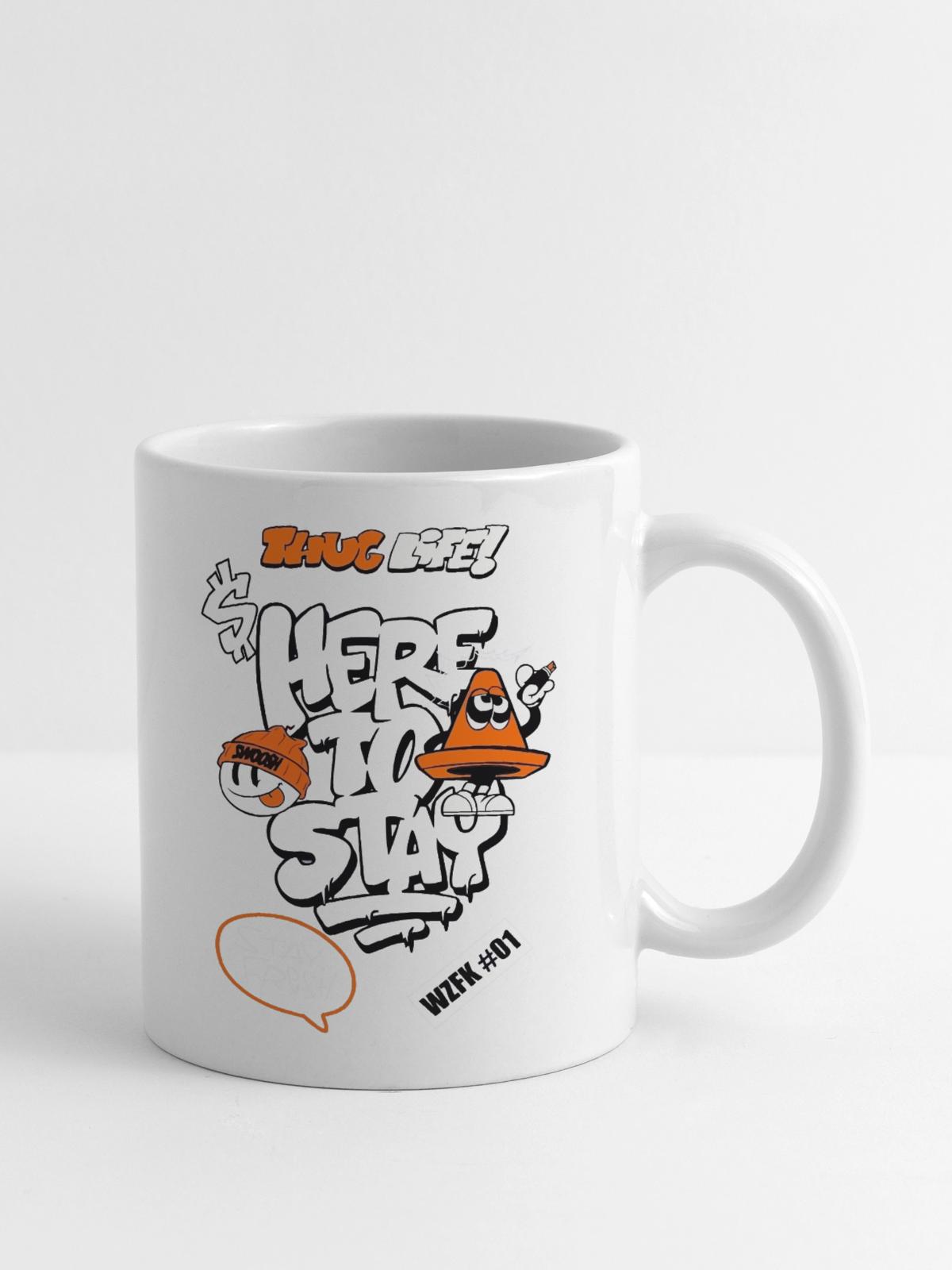 Graffiti Cone Stay Frosty Tee - Coffee/Tea Mug - white - Right