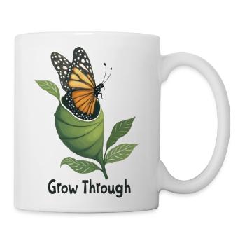 Grow Through Butterfly Bloom - Coffee/Tea Mug - white - Right