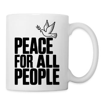 Peace For All People - Coffee/Tea Mug - white - Right