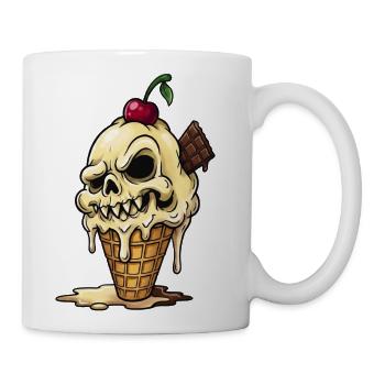 SPOOKY_ICECREAM_CONE - Coffee/Tea Mug - white - Right