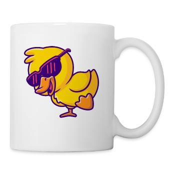 Sunglasses Cute Ducky Shower lovers baby toys - Coffee/Tea Mug - white - Right