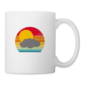 A cloud is no match for a sunny disposition. - Coffee/Tea Mug - white - Right