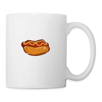 Stop Staring At My Weiner Hotdog Bun Ketchup - Coffee/Tea Mug - white - Right