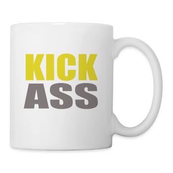 Kick ass - Coffee/Tea Mug - white - Right