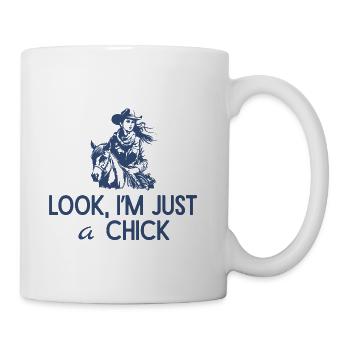 Look, I'm Just a Chick - Coffee/Tea Mug - white - Right