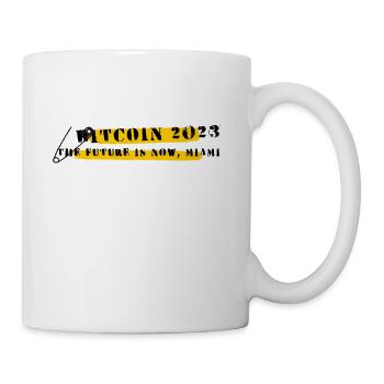 Bitcoin 2023 (Miami) - The Future is Now, Miami - Coffee/Tea Mug - white - Right