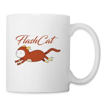 Flash Cat - Coffee/Tea Mug - white - Right