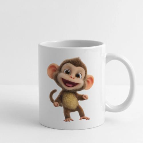 Happy Baby Monkey Standing - Coffee/Tea Mug