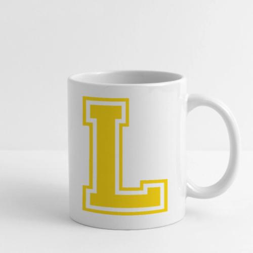 Letter L – Capital Athletic Alphabet Monogram - Coffee/Tea Mug