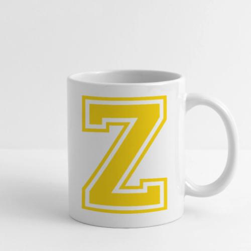 Letter Z – Capital Athletic Alphabet Monogram - Coffee/Tea Mug