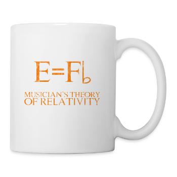 Musician's Theory Of Relativity 2 - Coffee/Tea Mug - white - Right