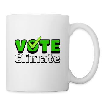 Encourage people to VOTE Climate - Coffee/Tea Mug - white - Right