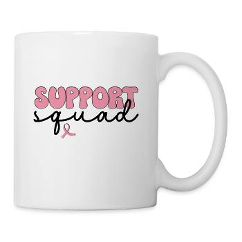 Support Squad - Breast Cancer Awareness - Coffee/Tea Mug - white - Right
