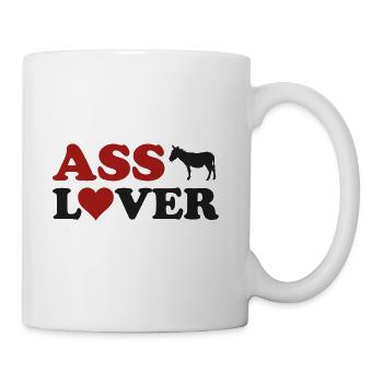 ASS LOVER - Coffee/Tea Mug - white - Right
