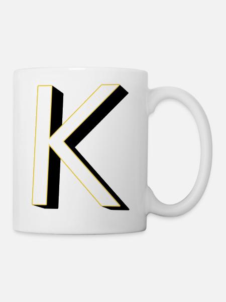K - Coffee/Tea Mug - white