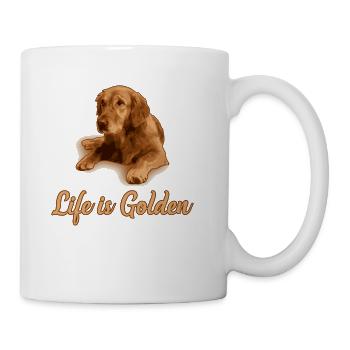 LIFE IS GOLDEN - Coffee/Tea Mug - white - Right