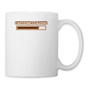 Caffeine loading for coffee addicts - Coffee/Tea Mug - white - Right