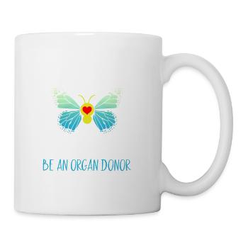 Be Awesome, Donate Life Be an Organ Donor - Coffee/Tea Mug - white - Right