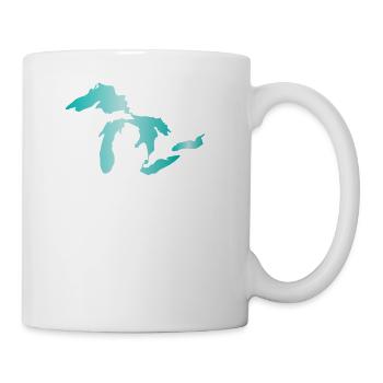 Great Lakes Aqua - Coffee/Tea Mug - white - Right