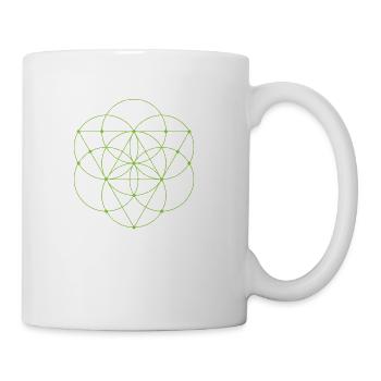 Sacred Geometry - Seed Of Life With - Coffee/Tea Mug - white - Right