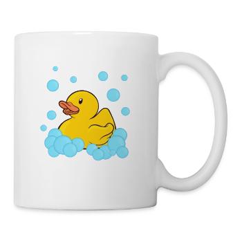 Rubber Duckie Bath - Coffee/Tea Mug - white - Right