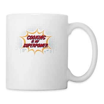 Cooking Is My Superpower - Coffee/Tea Mug - white - Right