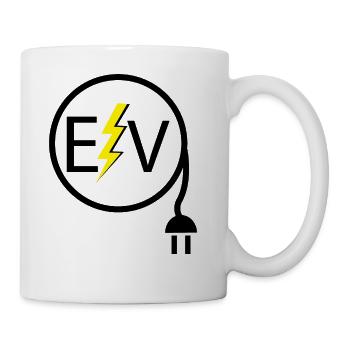 Logo du véhicule électrique 2 - Tasse - blanc - Droite