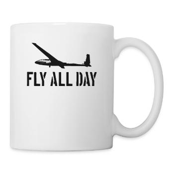 Glider Pilot Saying Gift - Coffee/Tea Mug - white - Right