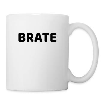 brate schwarz - Coffee/Tea Mug - white - Right